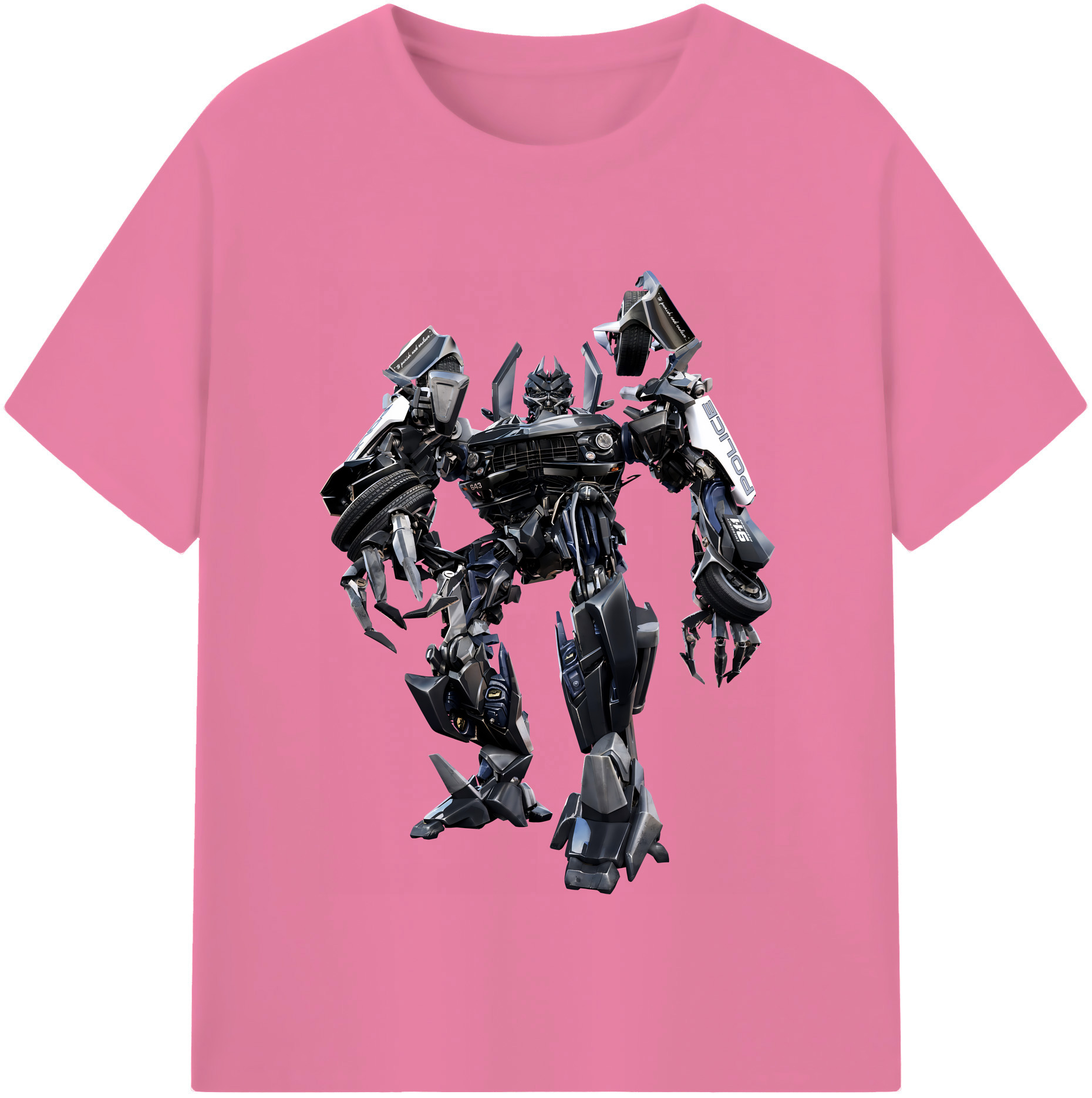 （画像用） Transformers トランスフォーマー 綿100％半袖Tシャツ（フロントプリント）